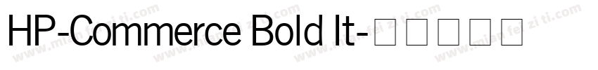 HP-Commerce Bold It字体转换